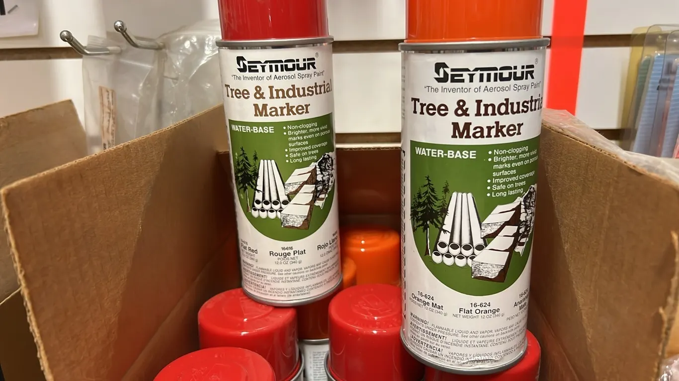 NEW/UNUSED CASE OF 12 & MIXED CASE OF 10 ORANGE & RED TREE INDUSTRIAL MARKER