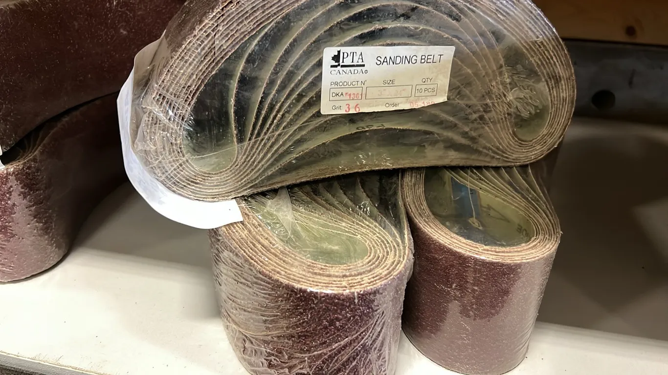 NEW/UNUSED 3 PACKAGES 3"X24" 36 GRIT SANDER BELTS - PACKAGE OF 10