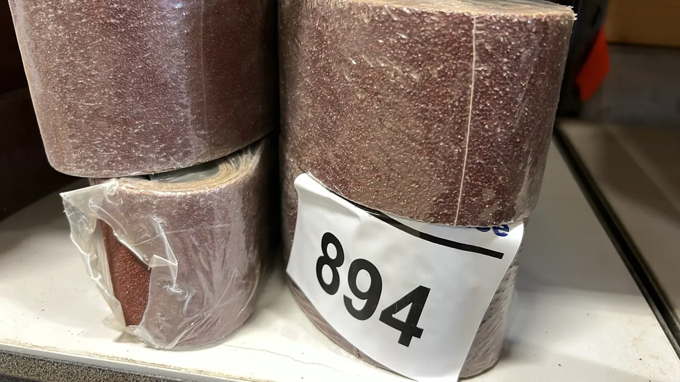 NEW/UNUSED 4 PACKAGES 3"X24" 36 GRIT SANDER BELT - 10 PER PACKAGE - SOLD PER PACKAGE