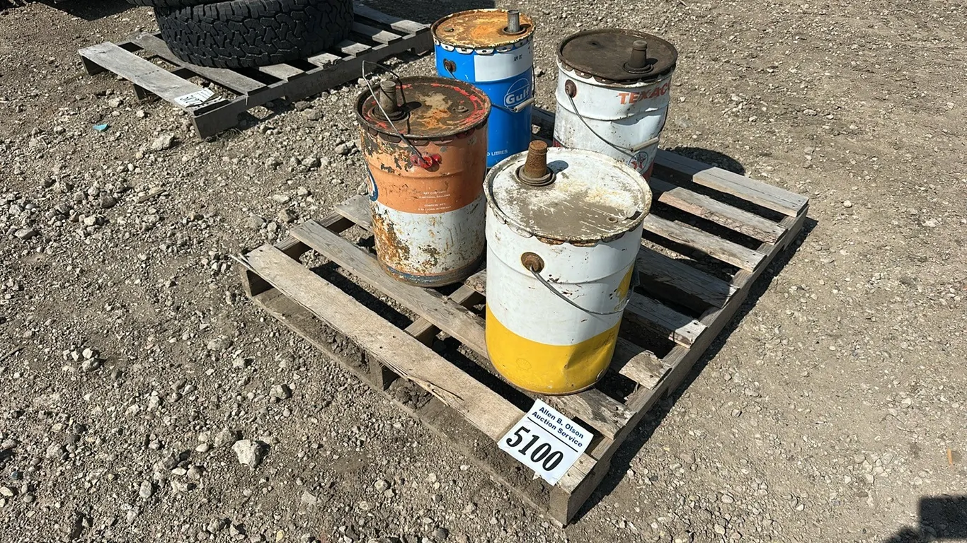 4 - ASST OIL PAILS