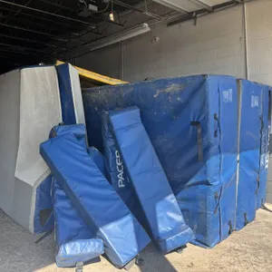 Lot Sporting Equipment, Football Field Markers, Vault Landing Mats & Related