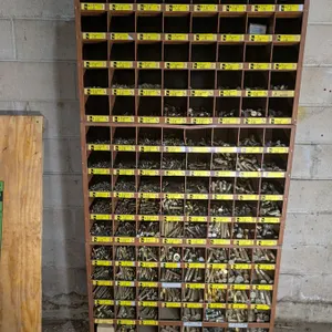 Large Quantity of Bolts and Hardware in Bins, New/Old Stock