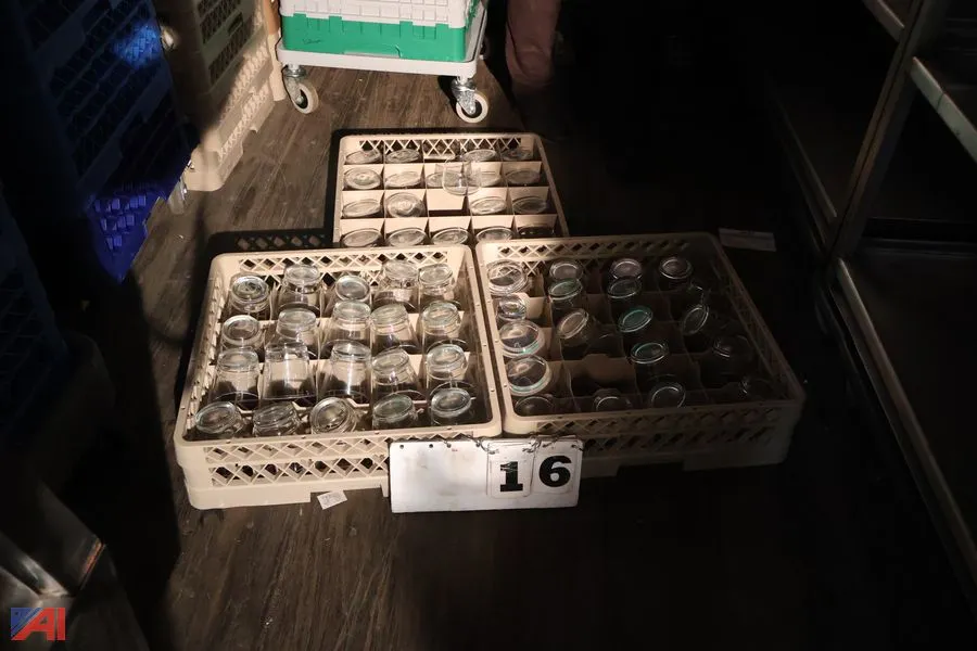 (3) Trays of Miscellaneous Glassware