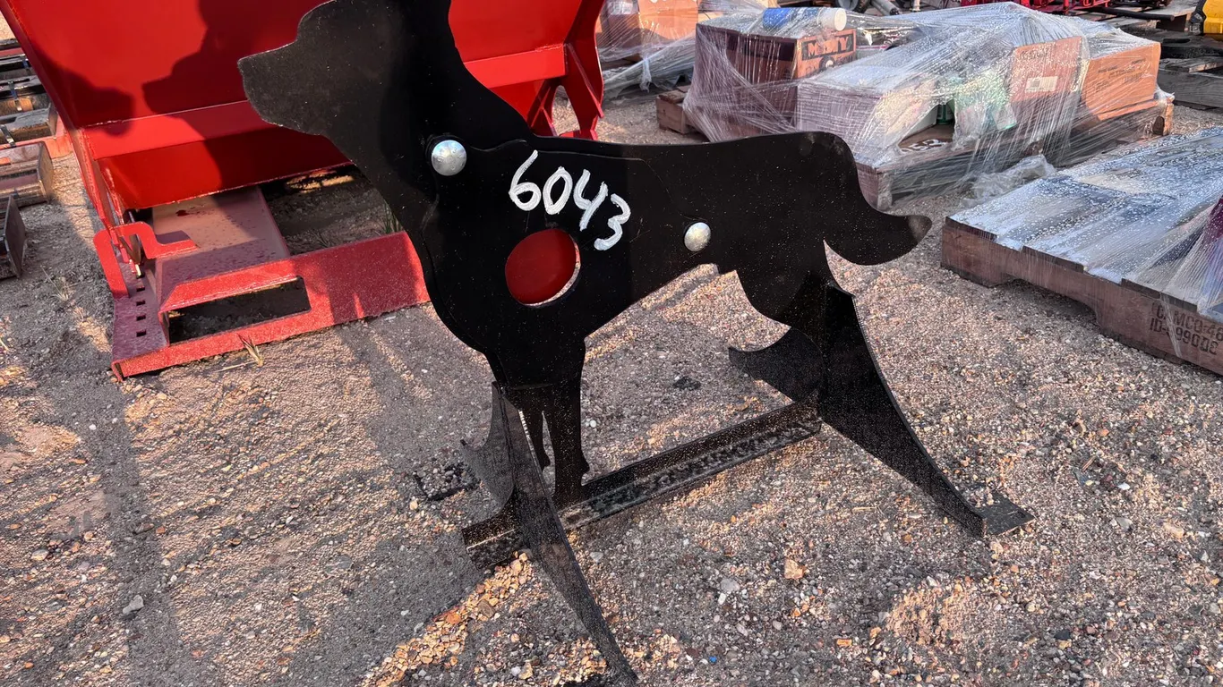 3/8 in. AR500 Steel Coyote Shooting Target With Heart Flapper