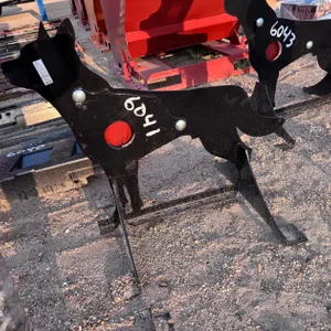 3/8 in. AR500 Steel Coyote Shooting Target With Heart Flapper