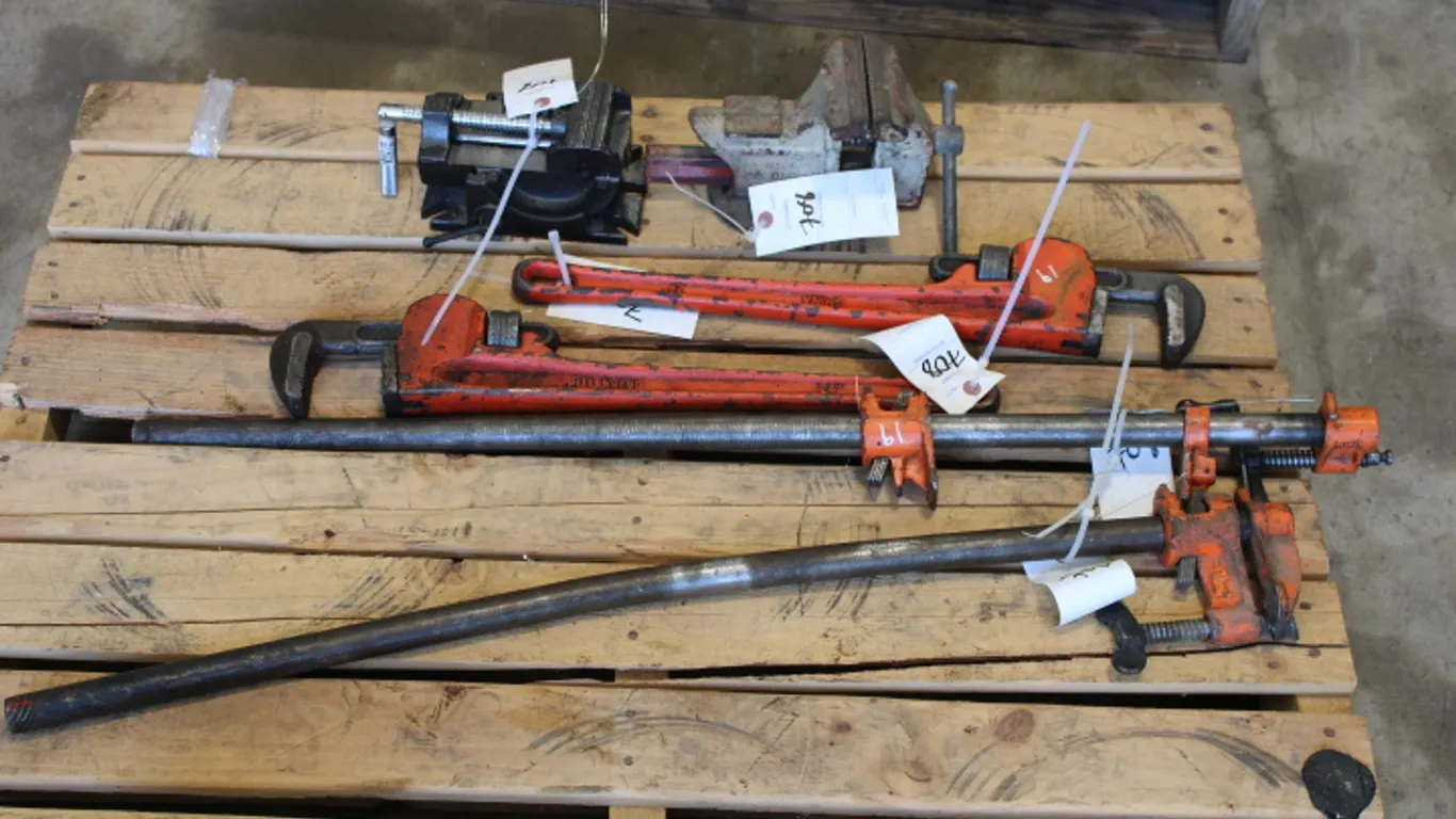 Vice, Wood Vice, and Pipe Wrenches
