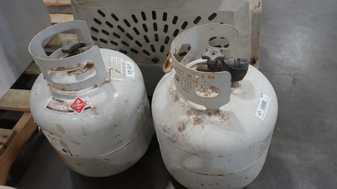 2 Small Propane Tanks