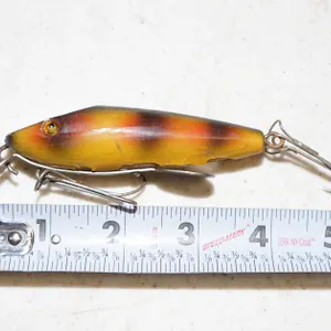 1920's Keeling 4" Wooden Topwater Crank Bait