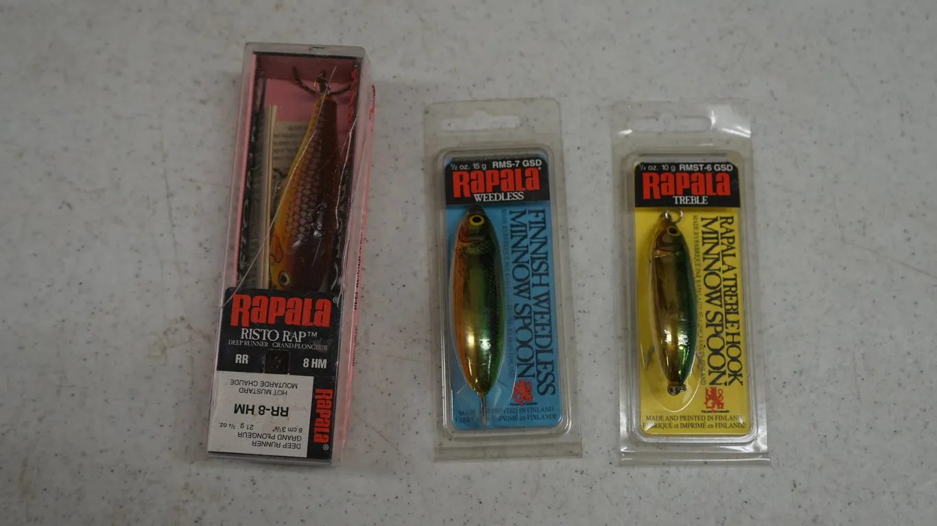3 Rapala Crank Baits, new