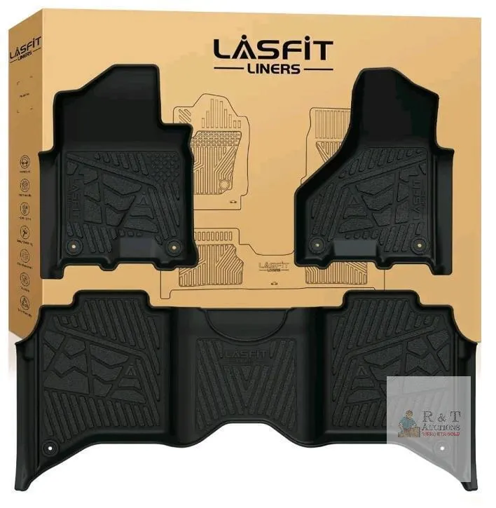 LASFIT LINERS Full Set TPE Floor Mats – Black, Custom Fit, All-Weather Protection