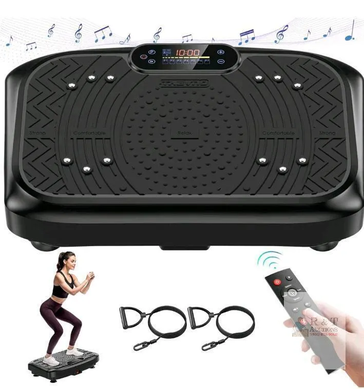 MERACH MR-2398 Vibration Plate Exercise Machine with Bluetooth, Remote, and Resistance Bands