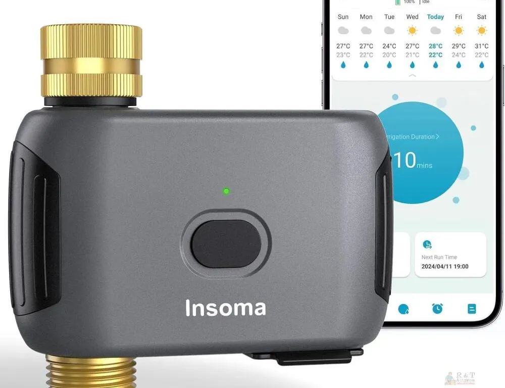 New Insoma WiFi Water Timer for Garden Hose, Smart Sprinkler Timer, APP Remote Control WiFi Hose Timers, Voice Control with Alexa, Rain Delay and Man