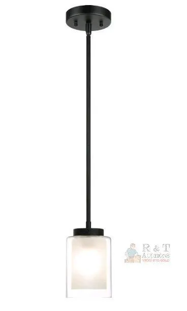 Xinbei XB-P1195-MB Matte Black Pendant Light, no shade included 14.4–58.4" Adjustable Height, E26