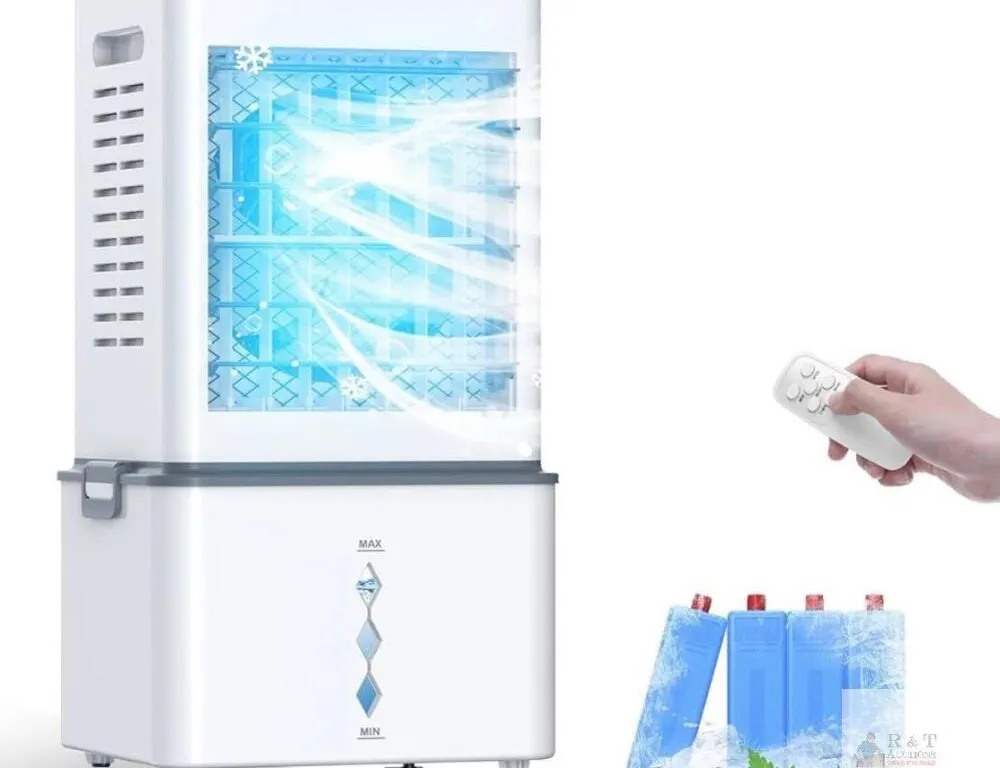 Portable Evaporative Air Cooler KYS-30-105Y, 3 Speeds, Remote, 45W, 4 Ice Packs, 120V/240V