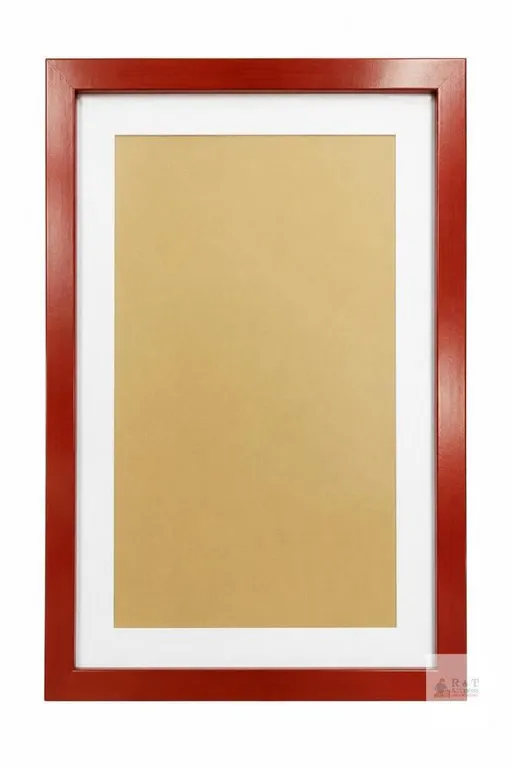 NEW 8x8 Picture Frames with 6x6 Opening Mat. 8x12 Red Square Photo Frame Matte. Solid Wood The Tabletop or The Wall.