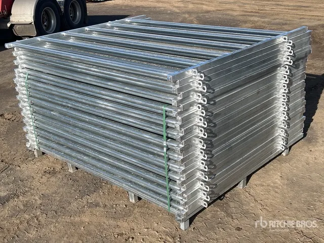 Quantity of (25) 2026 BYT GCTPNL21 2.1 m x 1.8 m Galvanised Cattle Livestock Panel (Unused)