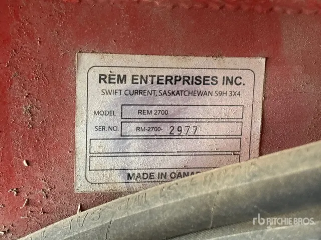 2011 REM 2700 Grain Vac