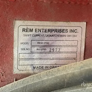 2011 REM 2700 Grain Vac