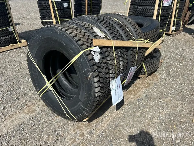 Quantity of (8) 11R22.5 Snow Traction Retread Tires (Unused)