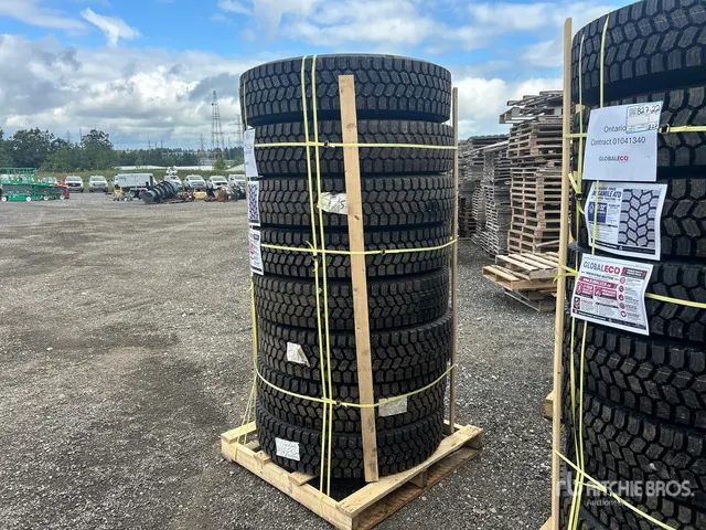 Quantity of (8) 11R22.5 Snow Traction Retread Tires (Unused)