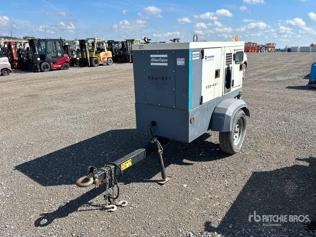 2018 Atlas Copco QAS25IDFT4 20 kW Mobile Generator Set
