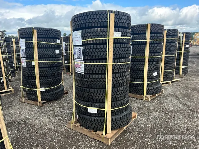 Quantity of (8) 11R22.5 Snow Traction Retread Tires (Unused)