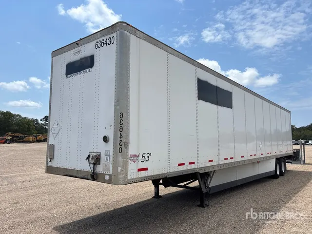 2016 Wabash DVCVHPC 53 ft x 102 in T/A Van Trailer