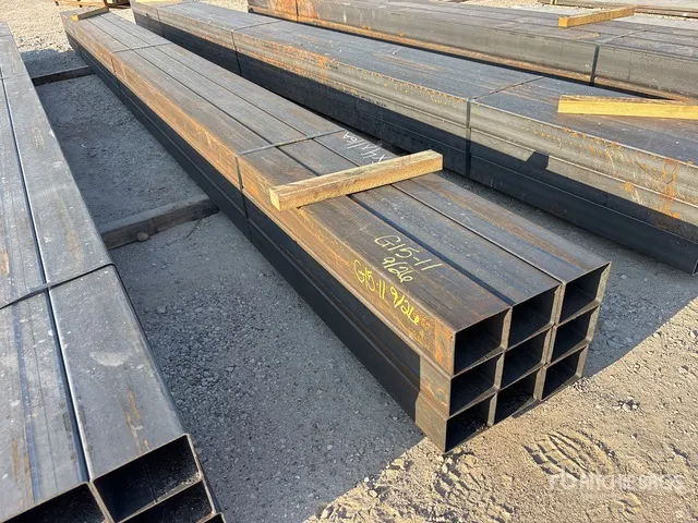 Quantity of (9) 5 in x 4 in x 19 ft 11 GA Rectangle Tubing (Unused)