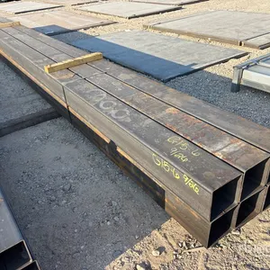 Quantity of (6) 6 in x 6 in x 3/16 in x 17 ft Square Tubing (Unused)