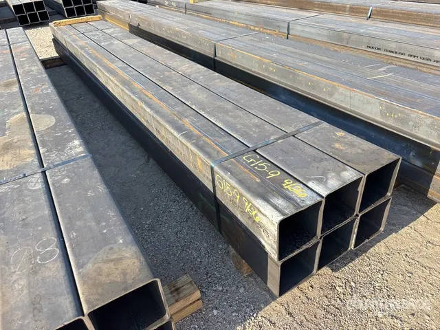 Quantity of 6 in x 6 in x 3/16 in x 12 ft Square Tubing (Unused)