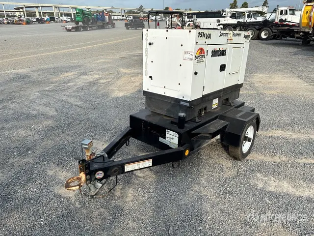 Shindaiwa 15KVA 15 kW Mobile Generator Set (Inoperable)