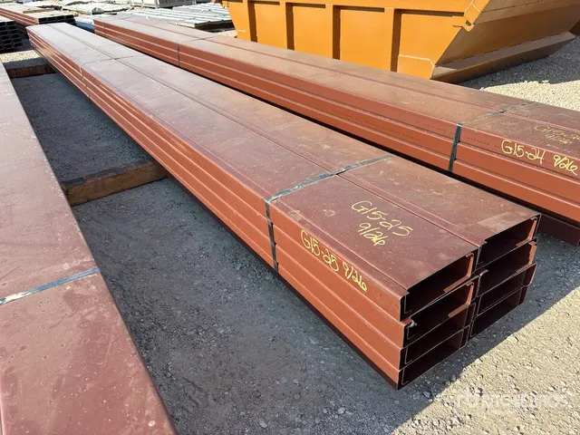Quantity of (16) 8 in x 20 ft C- Purlin (Unused)