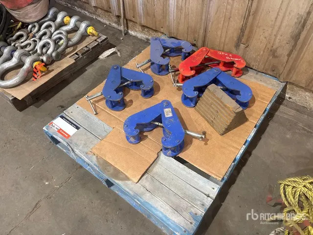 Quantity of (5) Beam Clamps Rigging