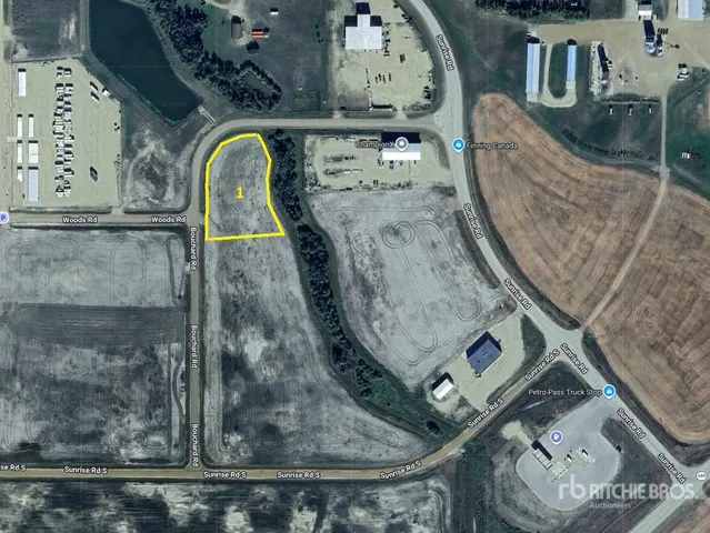 Peace River, AB Bouchard Rd at Woods Rd 2.55 +/- Acres on Title Commercial Property