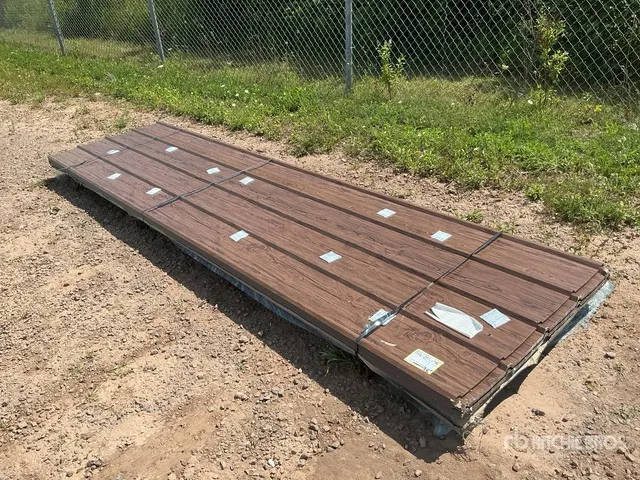 Quantity of (100) 3 ft x 12 ft Brown Metal Roof Panels (Unused)