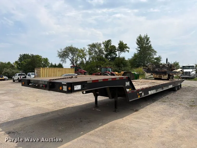 1991 Landoll Corporation 317E drop tilt deck equipment trailer