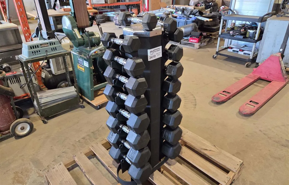 Iron Grip Hex Dumbbell Set with Rack
UNRESERVED