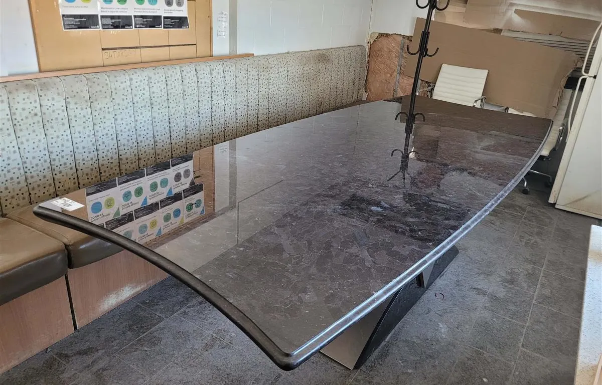 Large Black Stone Conference Table
UNRESERVED