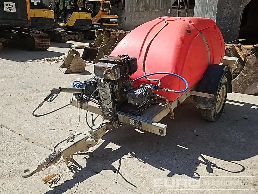 Western Single Axle Water Bowser, Yanmar Pressure Washer