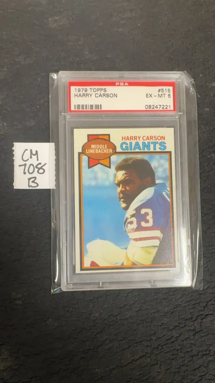 Graded 1979 Harry Carson New York Giants Card