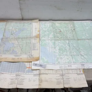 Canadian NTS Topographic Maps of Dauphin, Ashern and Eriksdale Manitoba, Approximately 50 Years Old