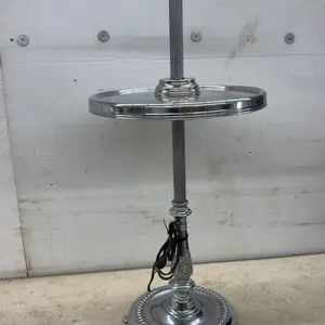 Metalcraft Manufacturing Co. Vintage Chrome DC-9 Airplane Side Table with Propellers, Original