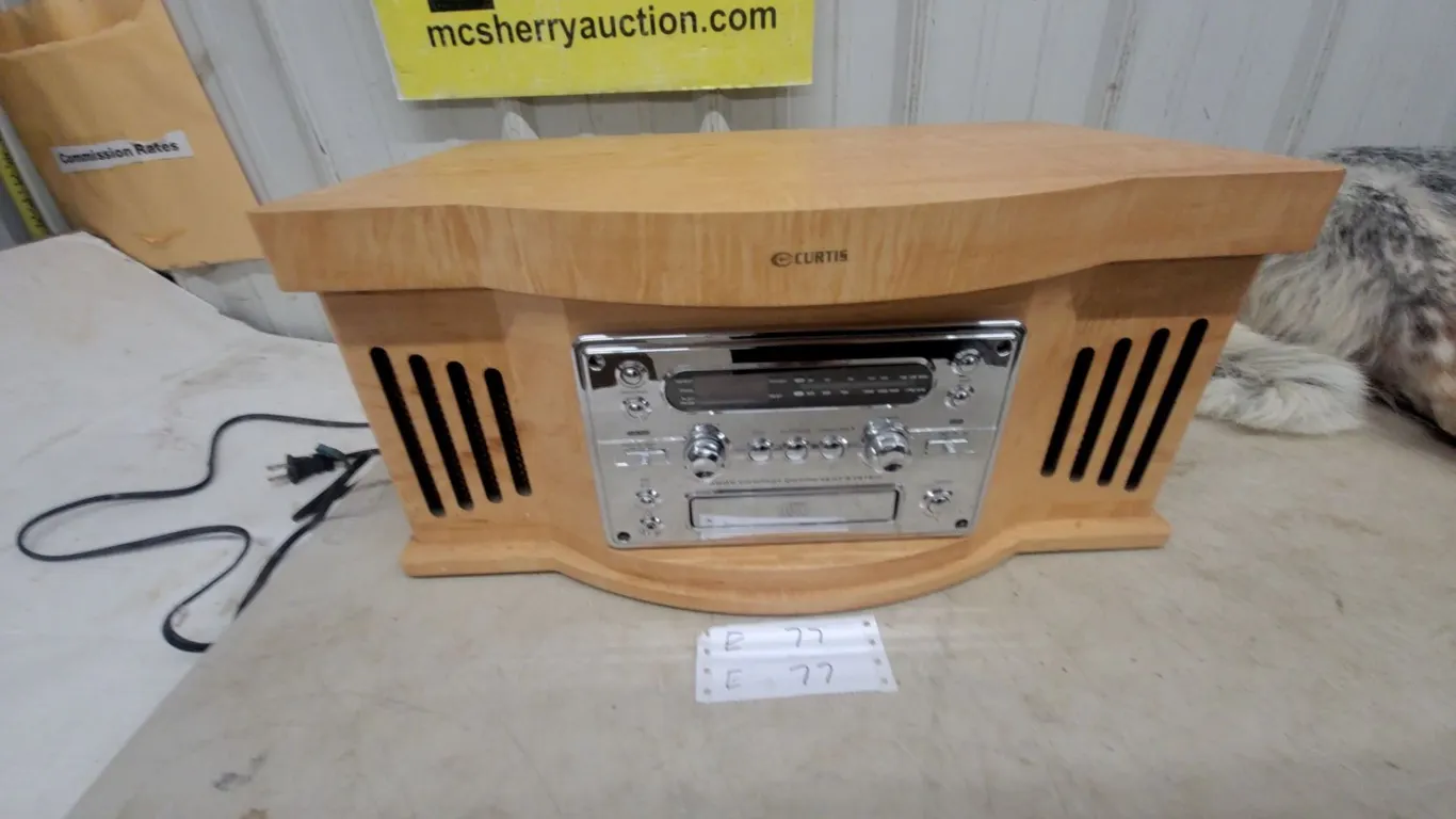 Curtis Multi-Product Component System with Turntable, AM/FM Radio, and CD Player
