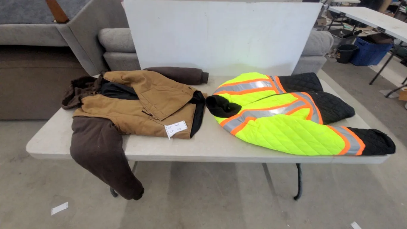 Dakota Brown and Black Hooded Jacket and Hi-Vis Safety Jacket