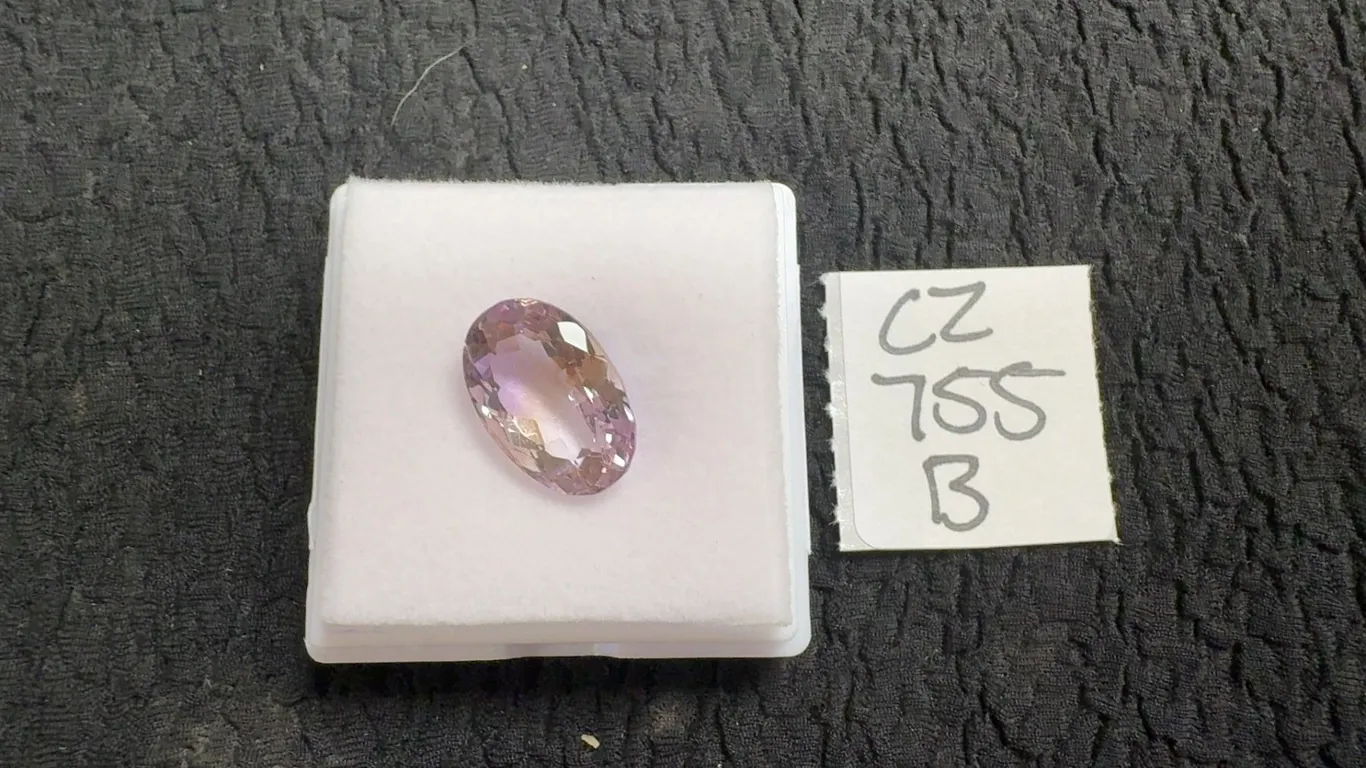 9.8ct Natural Pink Amethyst, Untreated, Oval Cut, 10.9mm x 16.3mm, Retail $740
