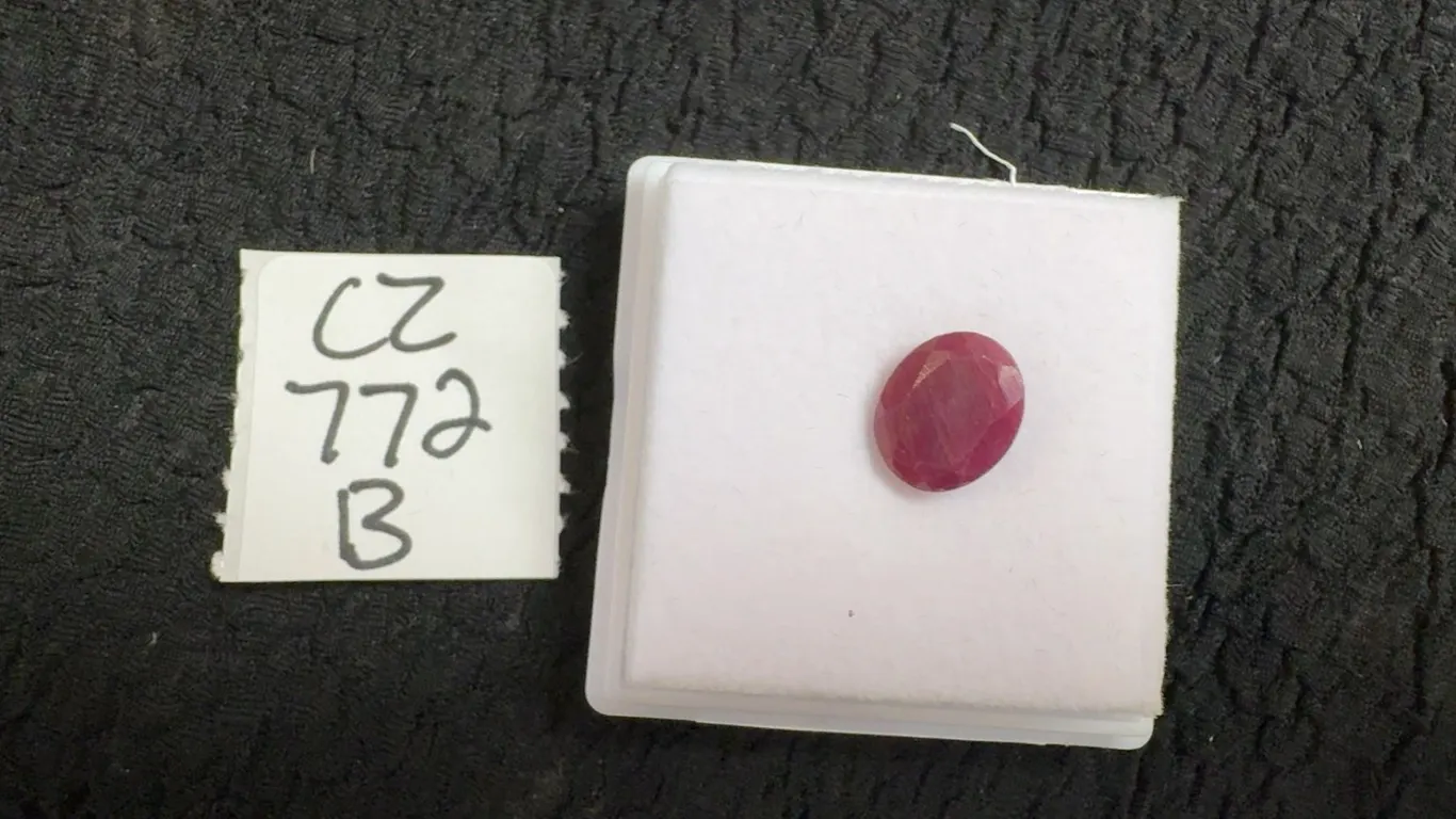 4.9ct Natural Untreated Ruby, Oval Cut, 9.0mm x 10.8mm, Retail $1180