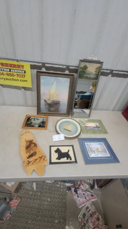 Assorted Framed Art and Mirror Lot