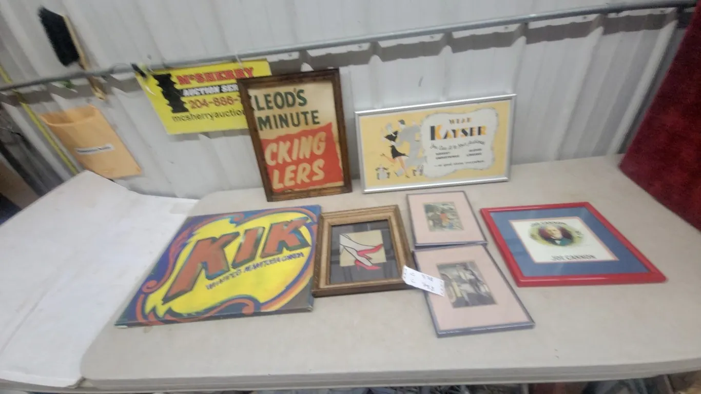 Framed Vintage "Wear Kayser" Hosiery, Underthings, Gloves and Lingerie Advertisement Poster