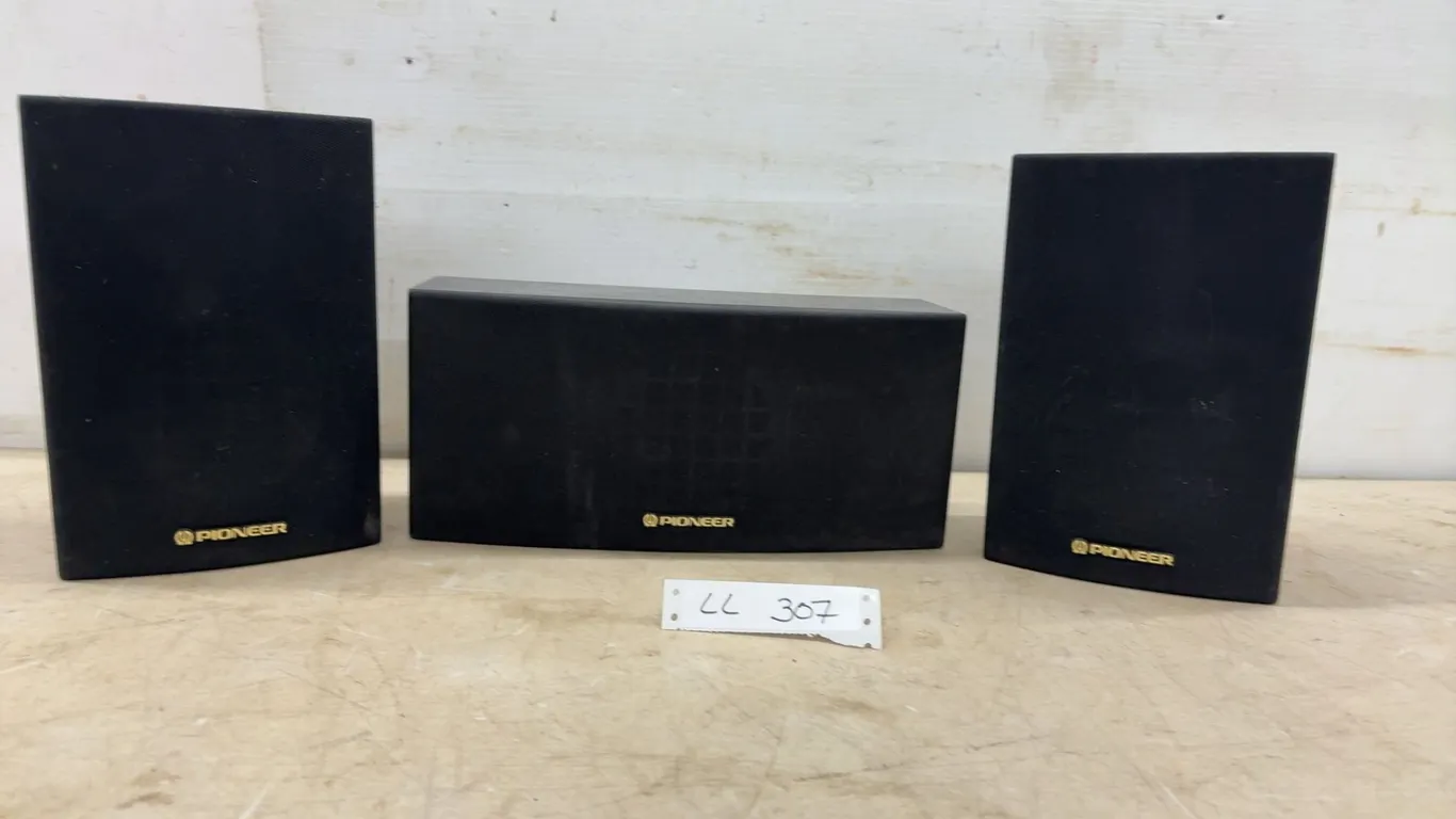 Pioneer HTP102-F Home Theater Speaker Set, 100W, 8 Ohms, Two Front Speakers and Center Channel