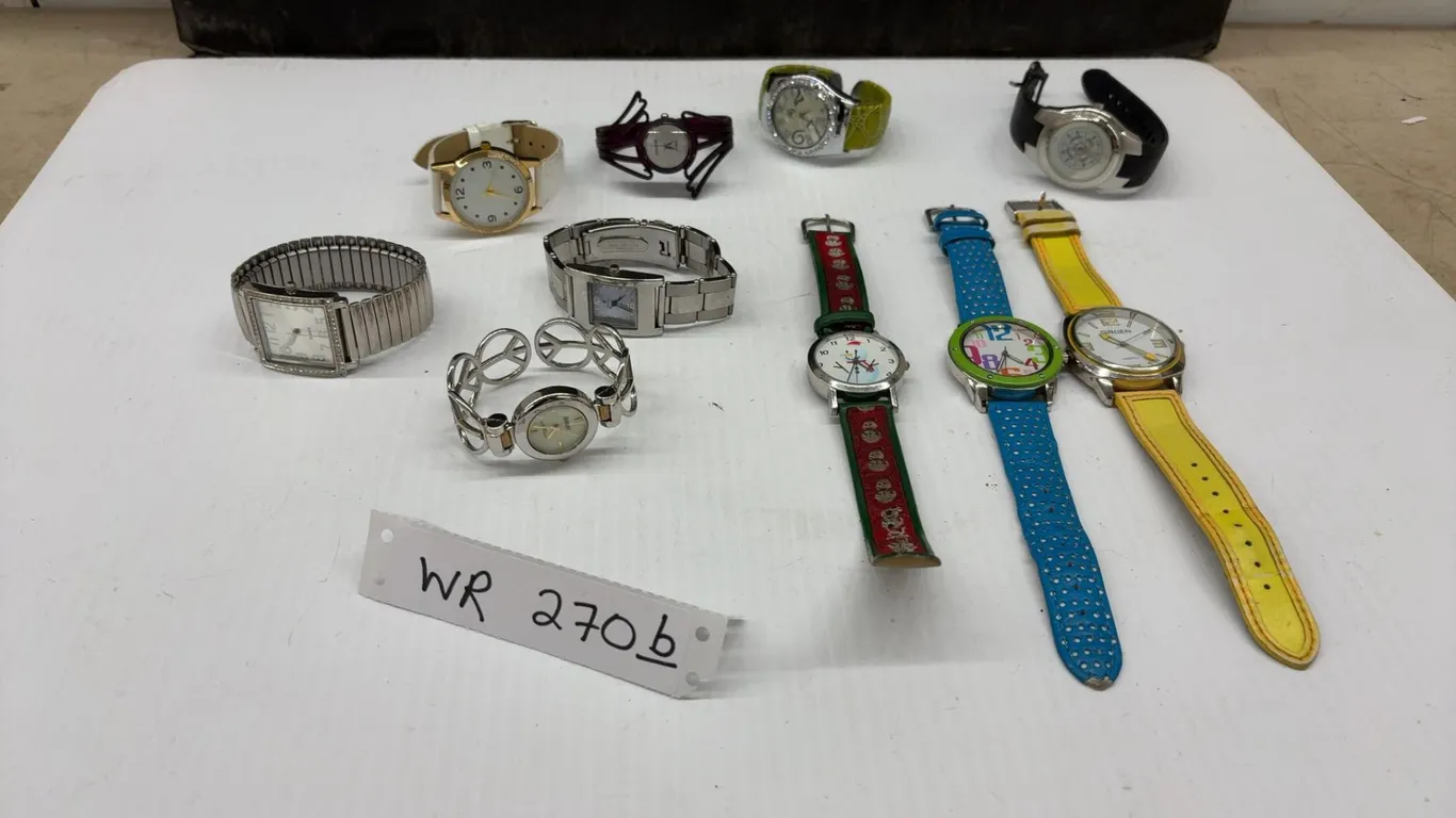 Ten Women's / Girls' Quartz Wristwatches, Japan Movements, Gruen, Ashley